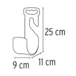Gancho Porta Mangueras De Jardín De 1/2″ Hasta 1″ Truper (GA-MA-N) - Imagen 2