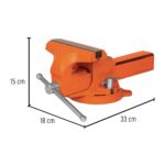 Prensa De Banco Profesional Tipo Europeo Giratoria De 5″ Truper (TA-5-L) - Imagen 2