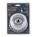Grata Copa De Alambre Trenzado Fino De 4″, Multi Rosca Truper (CT-610MR) - Imagen 2