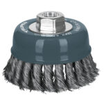 Grata Copa De Alambre Trenzado Fino De 4″, Multi Rosca Truper (CT-610MR)