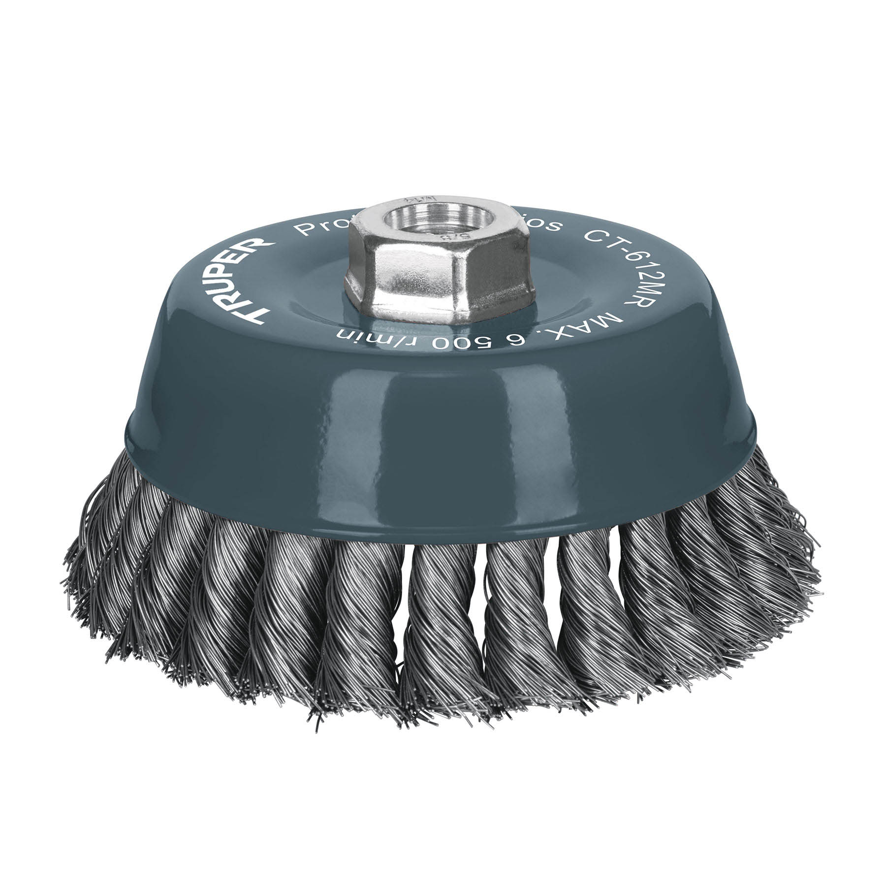 Grata Copa De Alambre Trenzado Fino De 5″, Multi Rosca Truper (CT-612MR)