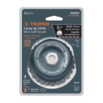Grata Copa De Alambre Trenzado Grueso De 3″, Eje Multi-Rosca Truper (CT-608MRX) - Imagen 2