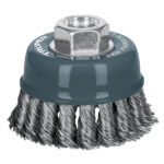 Grata Copa De Alambre Trenzado Grueso De 3″, Eje Multi-Rosca Truper (CT-608MRX)