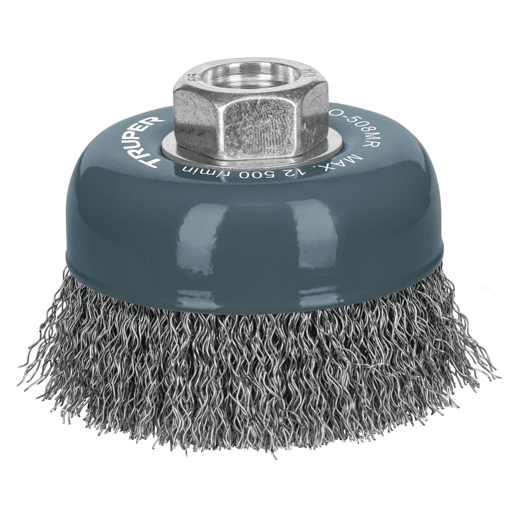 Grata Copa De Alambre Ondulado Fino De 3″, Multi-Rosca Truper (CO-508MR)