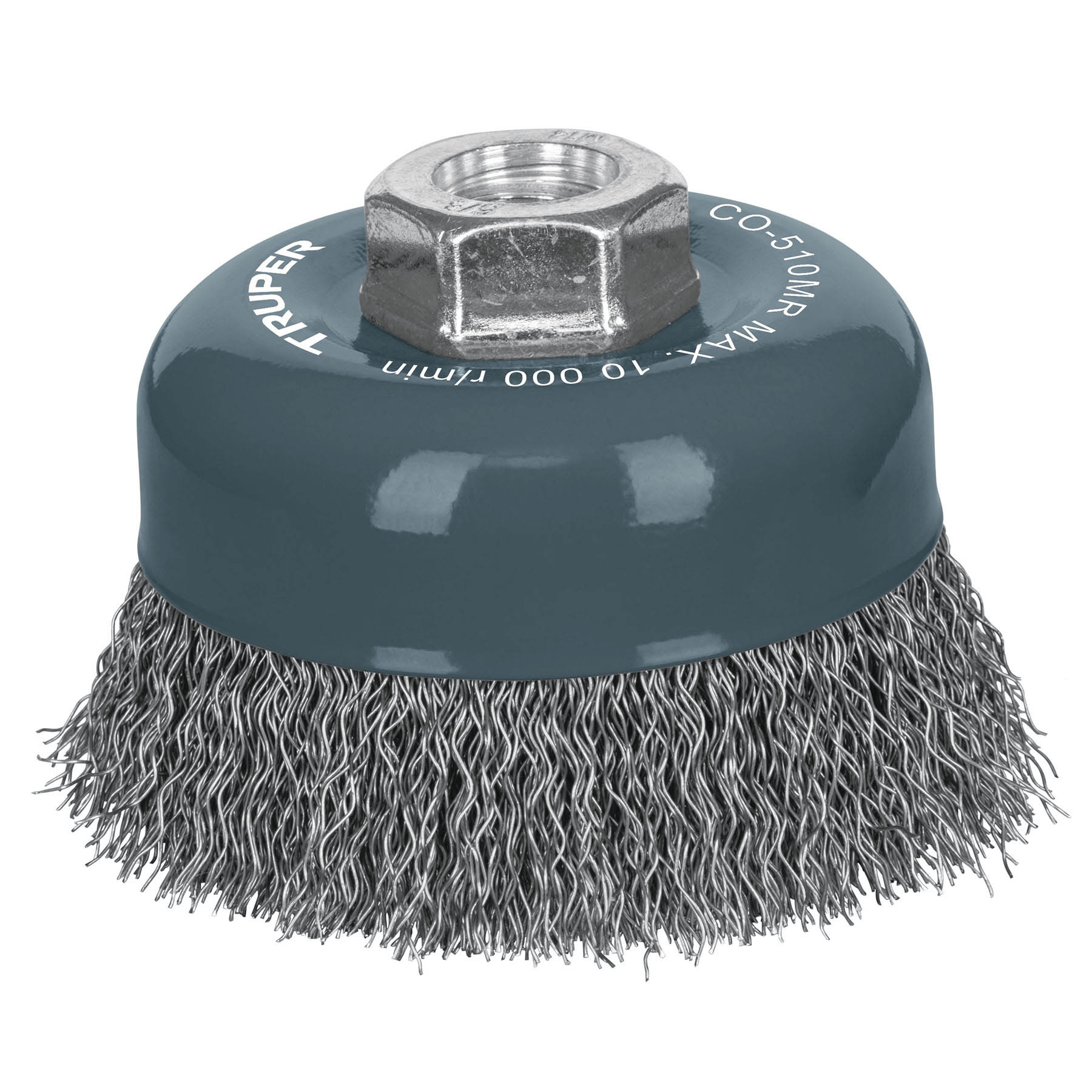 Grata Copa De Alambre Ondulado Fino De 4″, Multi-Rosca Truper (CO-510MR)
