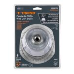 Grata Copa De Alambre Ondulado Grueso De 5″, Multi-Rosca Truper (CO-512MRX) - Imagen 2