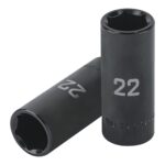 Copa Larga De Impacto 6 Puntas De 22 Mm Cuadrante 1/2″ Truper (D-7322-ML)