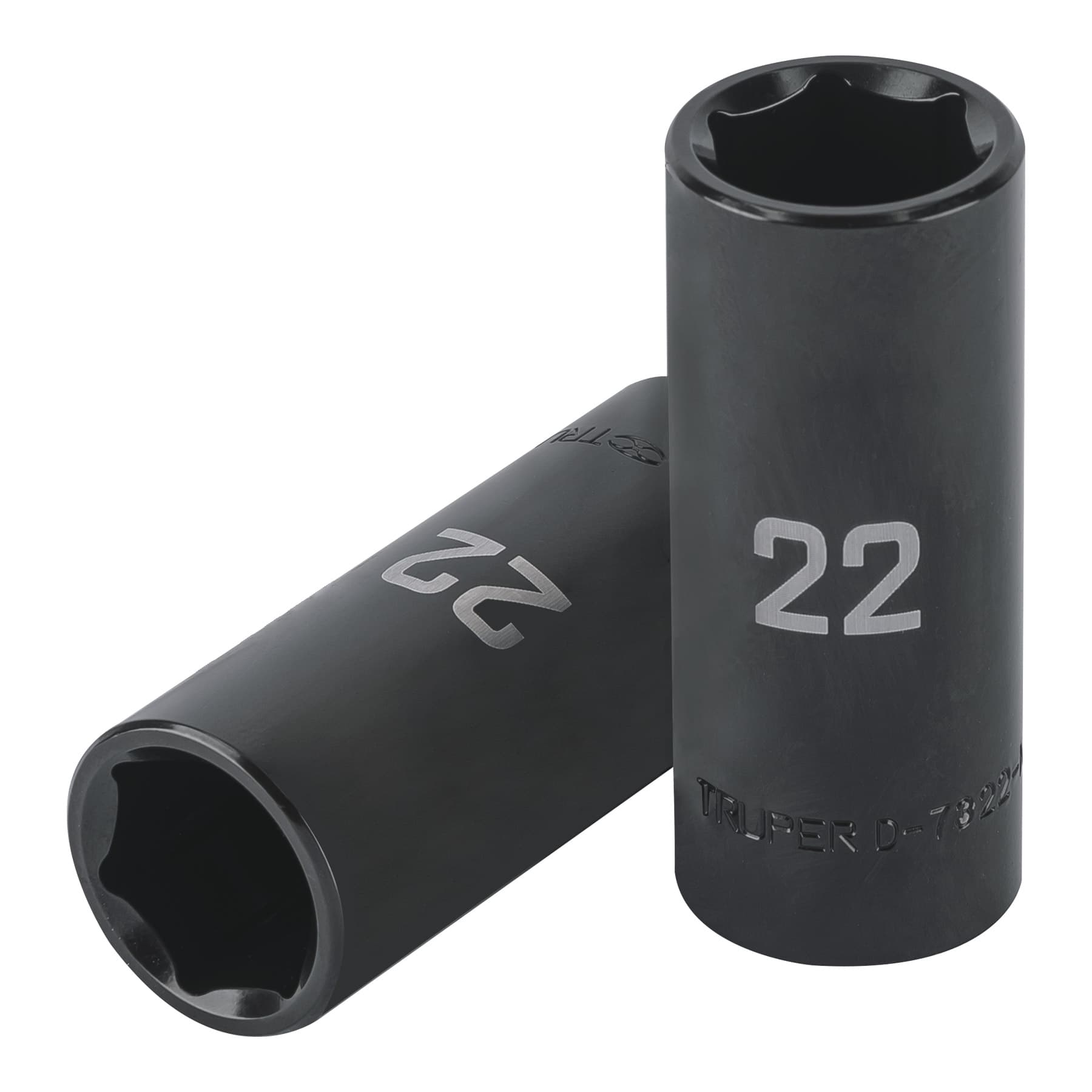 Copa Larga De Impacto 6 Puntas De 22 Mm Cuadrante 1/2″ Truper (D-7322-ML)