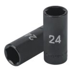 Copa Larga De Impacto 6 Puntas De 24 Mm Cuadrante 1/2″ Truper (D-7324-ML)