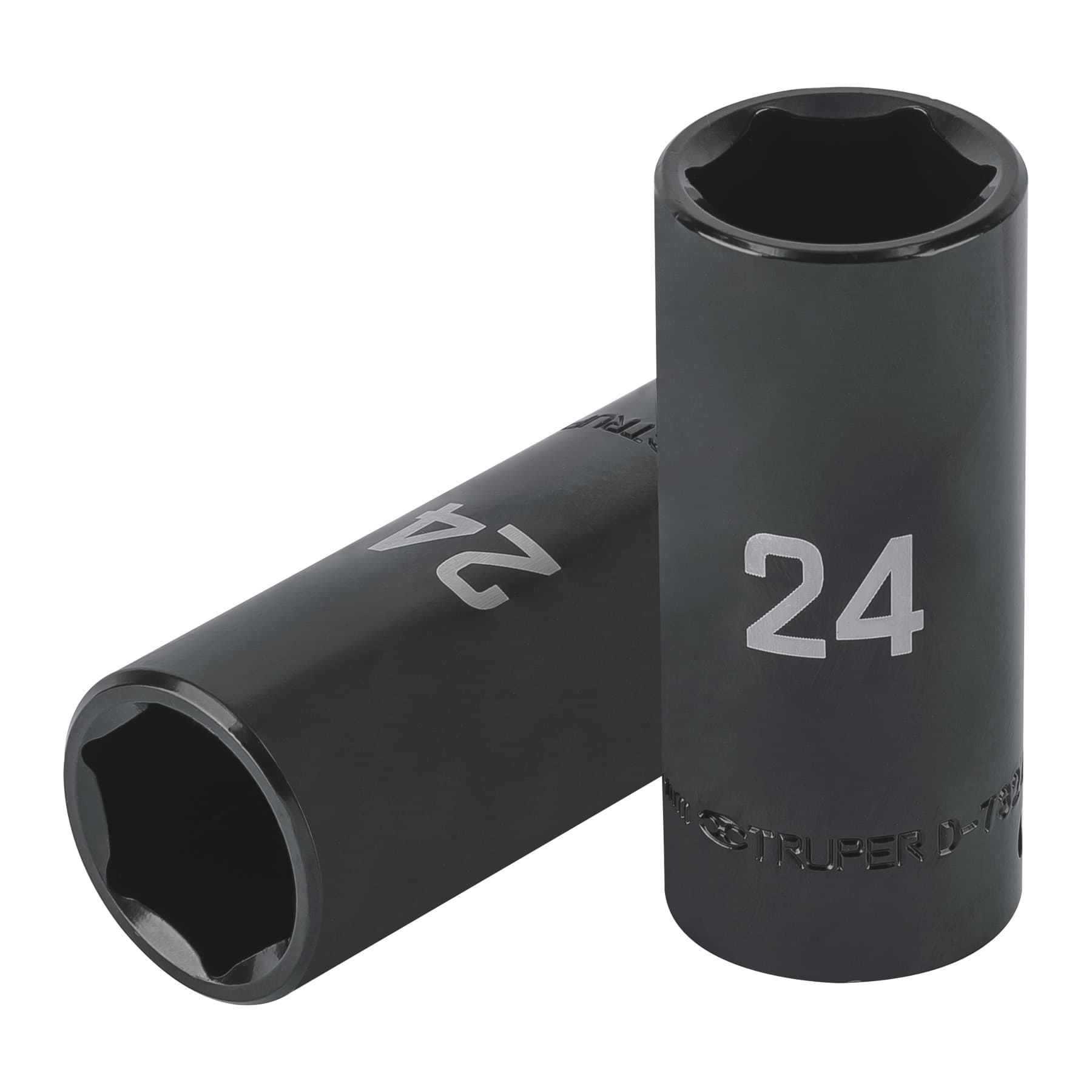 Copa Larga De Impacto 6 Puntas De 24 Mm Cuadrante 1/2″ Truper (D-7324-ML)