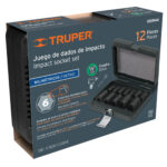 Juego De 12 Copas De Impacto Estándar Métricas 6 Puntas Truper (JDI-1/2X12M) - Imagen 2