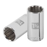 Copa Estándar Larga 1.31/6″ De 12 Puntas, Cuadrante De 1/2″ Truper (D-1238-EL)