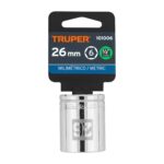 Copa Estándar 26 Mm De 6 Puntas, Cuadrante De 1/2″ Truper (D-1226-M) - Imagen 2