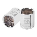 Copa Estándar 27 Mm De 6 Puntas, Cuadrante De 1/2″ Truper (D-1227-M)