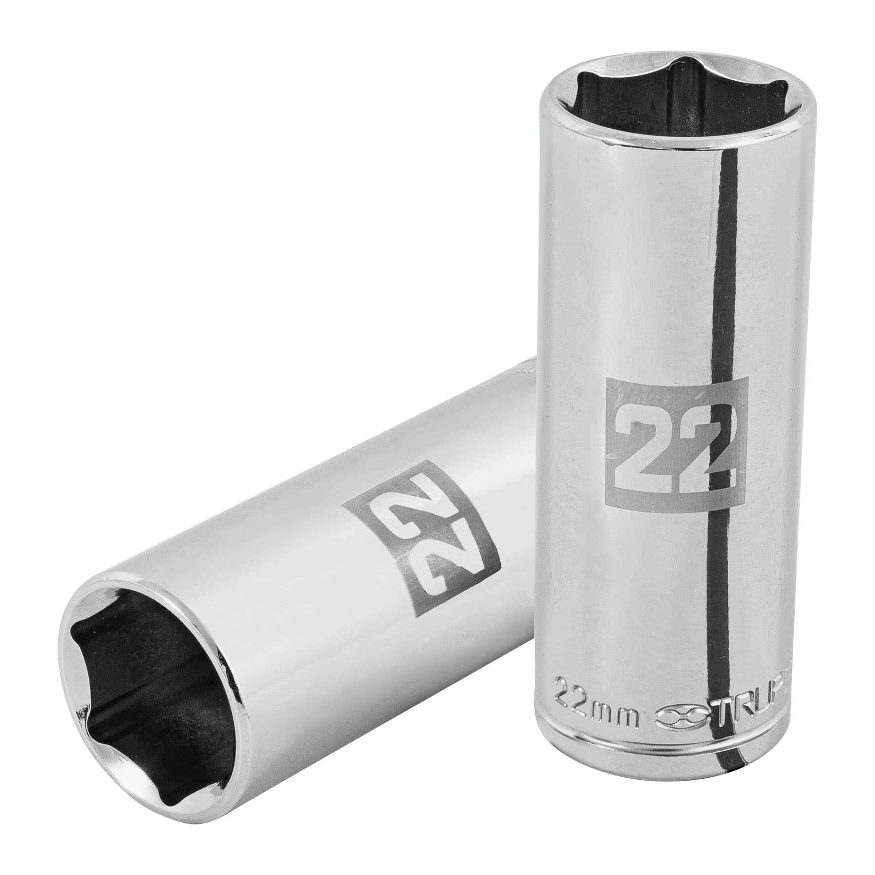 Copa Estándar Larga 22 Mm De 6 Puntas, Cuadrante De 1/2″ Truper (D-1222-ML)