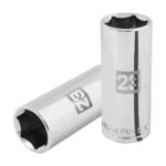 Copa Estándar Larga 23 Mm De 6 Puntas, Cuadrante De 1/2″ Truper (D-1223-ML)