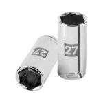 Copa Estándar Larga 27 Mm De 6 Puntas, Cuadrante De 1/2″ Truper (D-1227-ML)