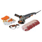 Combo De Pulidora 4.1/2″, 950 W, 11 Discos, Guantes Y Gafas Truper (COMBOE-4590N)