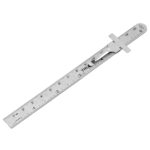 Regla De Bolsillo En Acero Inoxidable De 6″ (16 Cm) Con Clip Truper (RGL-15B)