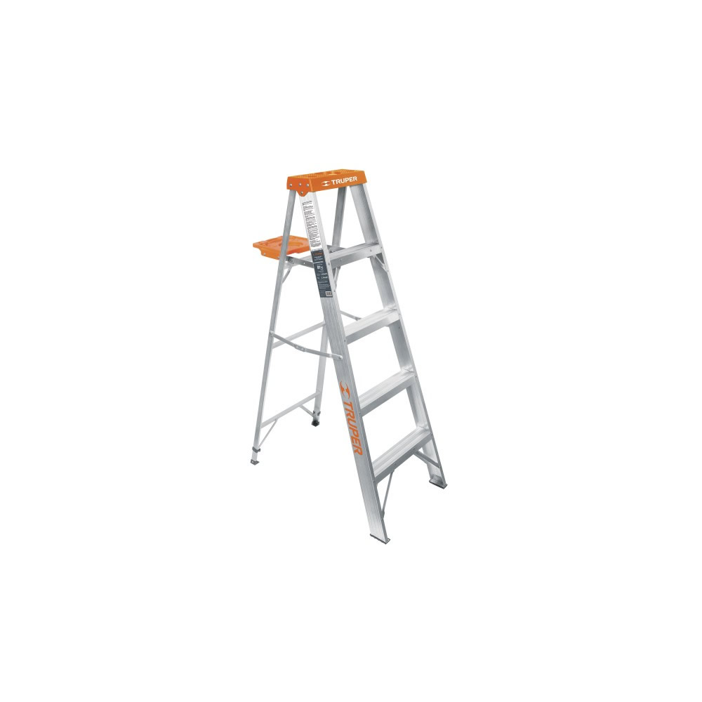Escalera De 5 Escalones – 4 Peldaños Con Bandeja, Tipo 2 Truper (EST-24)
