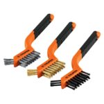 Juego De 3 Minicepillos De Alambre De Acero, Latón Y Nylon Truper (JCEA-3)