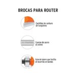 Fresa Machimbrador Balinera, Diámetro 7/8″, Corte 20.5 Mm Truper (BROU-MACH7/8X) - Imagen 2
