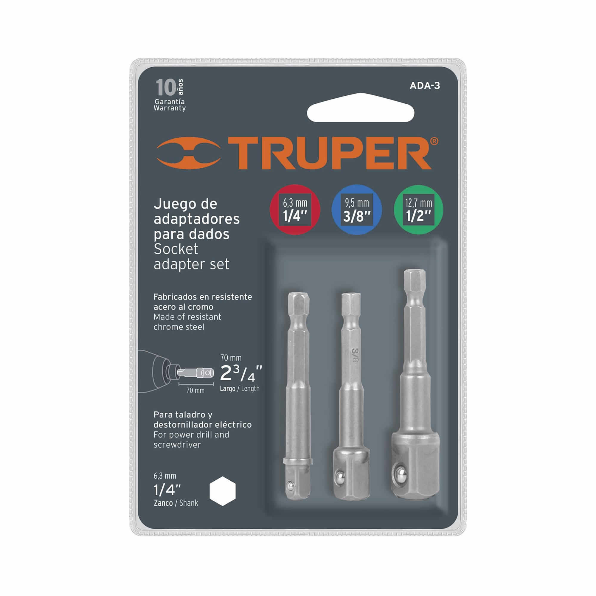 10752-1.jpg Juego De 3 Adaptadores Para Copas De 2.3/4″, Uso Industrial Truper (ADA-3) - Imagen 2