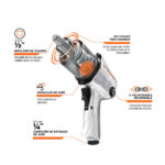 Pistola De Impacto Industrial De 1/2″, Torque De 400 Lb/ft Truper (TPN-734H-2) - Imagen 2