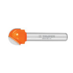 Fresa Media Caña, Diámetro 1/4″, Largo Corte 9.5 Mm Truper (BROU-MC1/4)