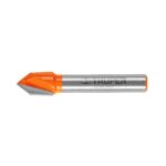 Fresa Corte En V, Diámetro 3/8″, Largo Corte 12.7 Mm Truper (BROU-V3/8)