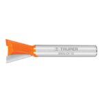 Fresa Cola De Pato, Diámetro 1/2″, Largo Corte 12 Mm Truper (BROU-CP1/2)