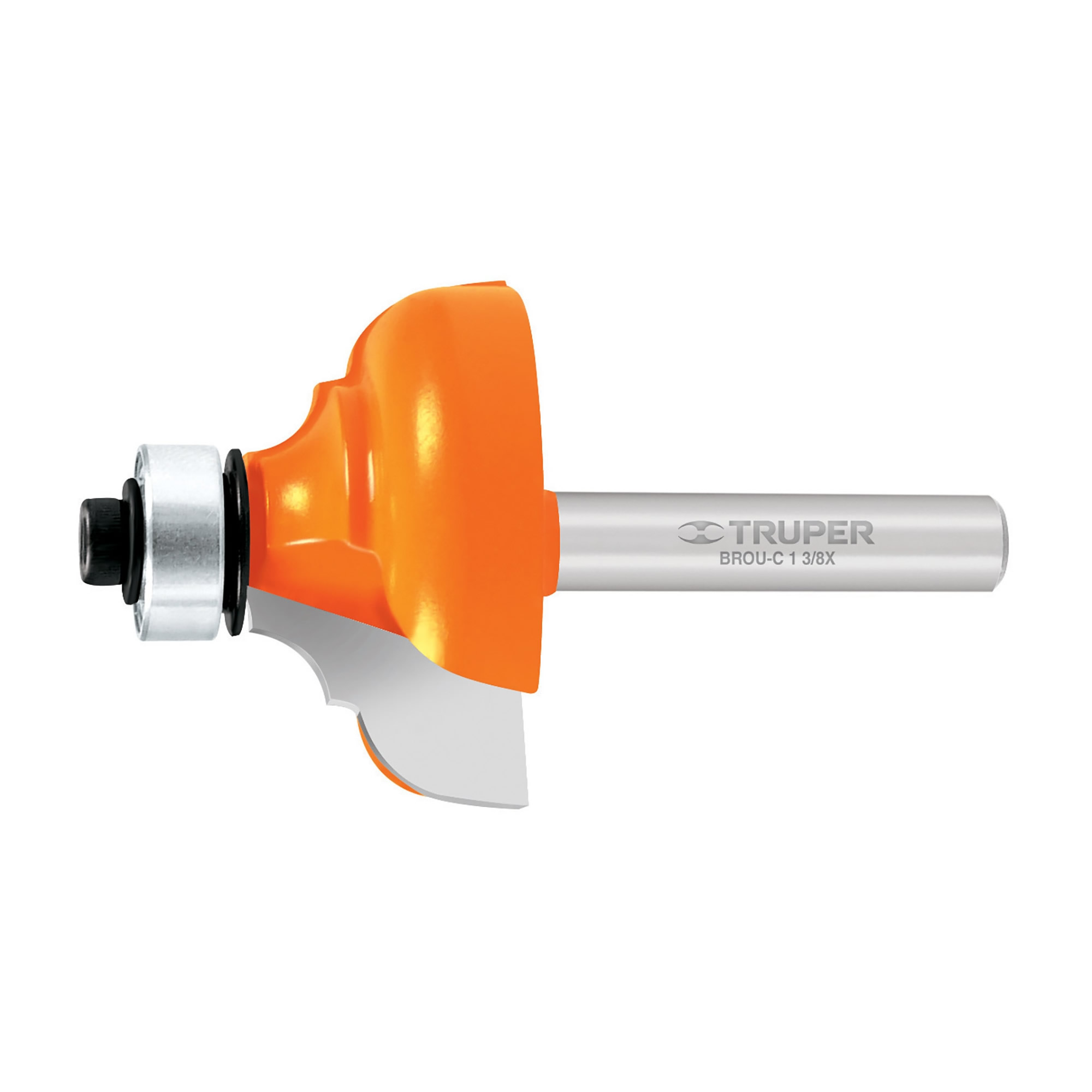 Fresa Clásica Con Balinera, Diámetro 1.3/8″, Corte 17.5 Mm Truper (BROU-C1-3/8X)