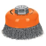 Grata Copa De Alambre Ondulado Fino De 4″, Eje De 5/8-11 Truper (CO-510)