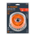 Grata Copa De Alambre Trenzado Grueso De 5″, Eje De 5/8-11 Truper (CT-612X) - Imagen 2