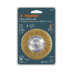 Grata Circular De Alambre Grueso De 3″, Zanco De 1/4″ Truper (CA-3) - Imagen 2