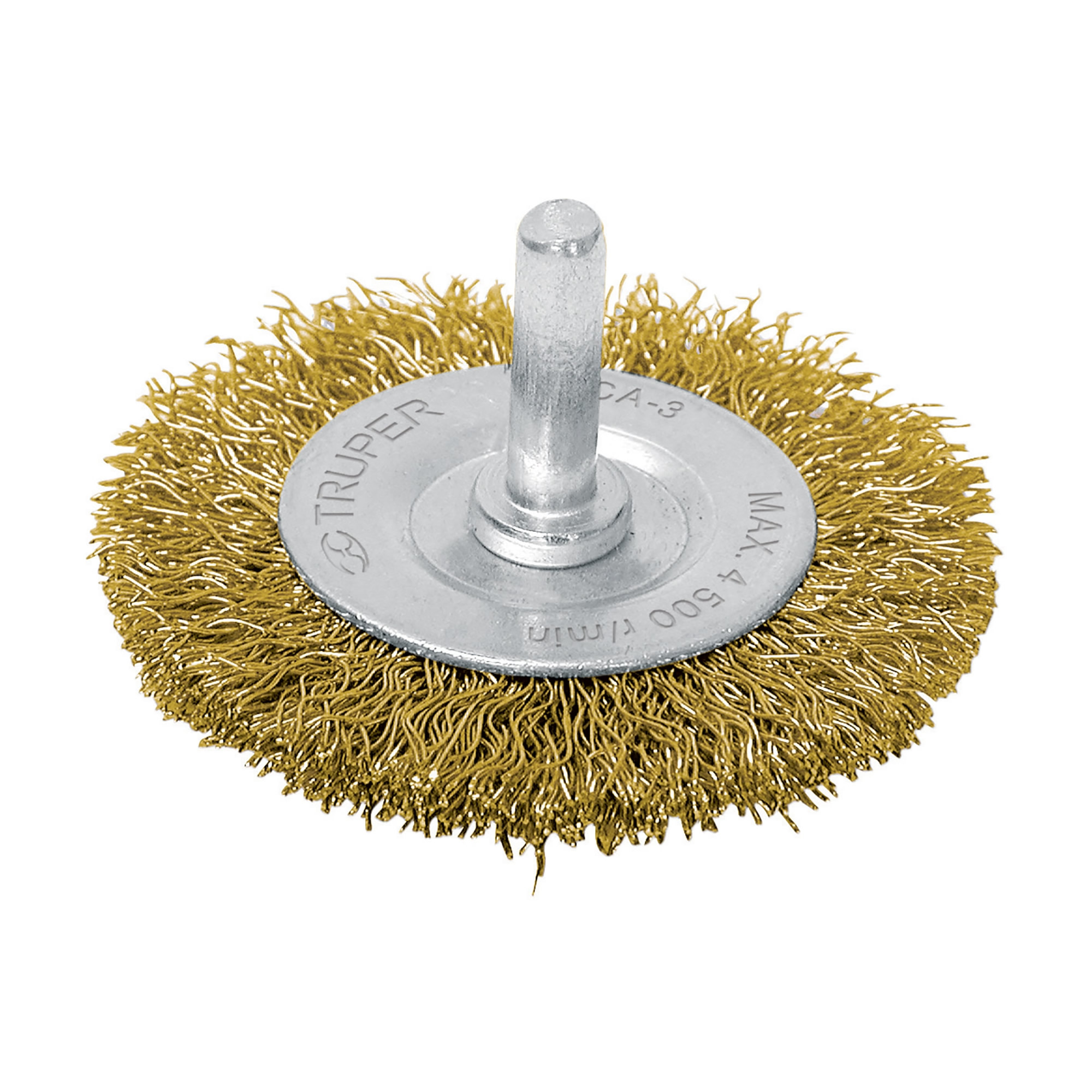 Grata Circular De Alambre Grueso De 3″, Zanco De 1/4″ Truper (CA-3)