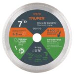 Disco De Diamante Rin Continuo De 7″, Centro 7/8″ Truper (DDT-804C)
