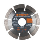 Disco De Diamante Rin Segmentado De 4″, Centro 7/8″ Truper (DDT-832D)