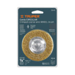 Grata Circular De Alambre Grueso De 4″, Zanco De 1/4″ Truper (CA-4) - Imagen 2