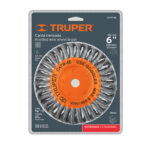 Grata Circular De Alambre Trenzado De 6″, Eje De 5/8-11 Truper (CATR-6E) - Imagen 2