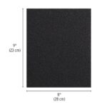 Lija Grano 80 Negra 23 Cm X 28 Cm Con Respaldo De Tela Truper (LIME-80) - Imagen 2