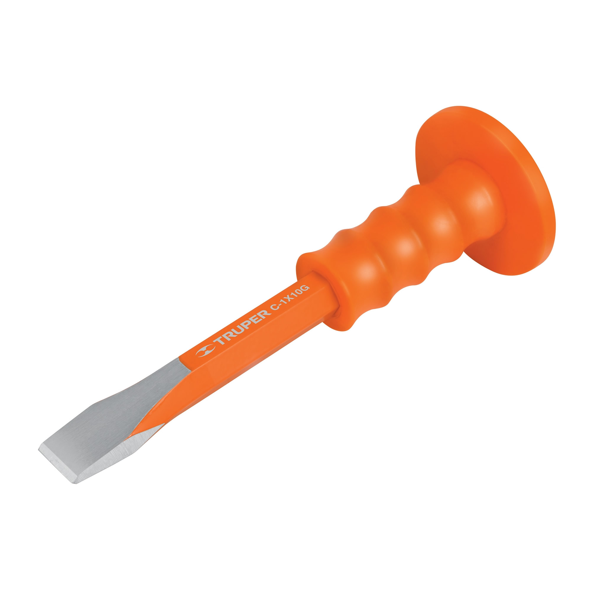 Cincel De 10″ Con Cuña De 7/8″, Incluye Grip Protector Truper (C-7/8X10G)