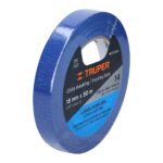 Cinta De Enmascarar Para Pintar Color Azul De 50 Mt X 18 Mm Truper (MSK-3/4A) - Imagen 2