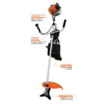 Guadañadora A Gasolina De 3 Hp, Corte De 17″ Y 1.3 L/H Truper (DES-63) - Imagen 2