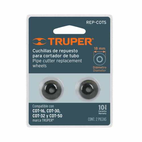 2 Cuchillas Para Cortador De Tubo Cot-16-30-32-50 Truper (REP-COTS)
