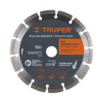 Disco De Diamante Rin Segmentado De 9″, Centro 7/8″ Truper (DDT-837D)