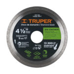 Disco De Diamante Rin Continuo De 4.1/2″, Centro 7/8″ Truper (DDT-1549C)