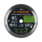 Disco De Diamante Rin Continuo De 9″, Centro 7/8″ Truper (DDT-806C)