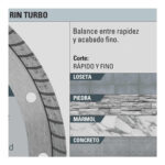 Disco De Diamante Rin Turbo De 9″, Centro 7/8″ Truper (DDT-1542T) - Imagen 2