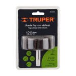 Rueda Flap De 3″ Con Zanco De 1/4″ Y Grano 120 Truper (RUFLA-3120) - Imagen 2